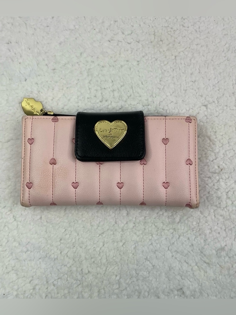 Betsey Johnson Heart Embroidered Wallet